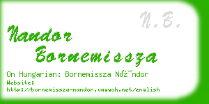 nandor bornemissza business card